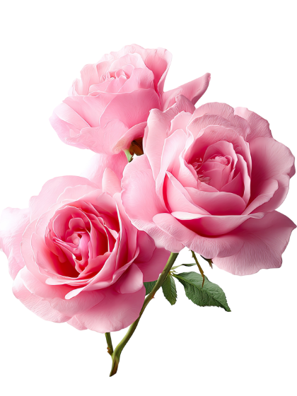 Rosas rosadas